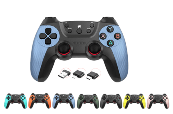 2.4G Trådløs Spillkontroller for Android, PS3, PC, TV, Mobil og Steam-spill White