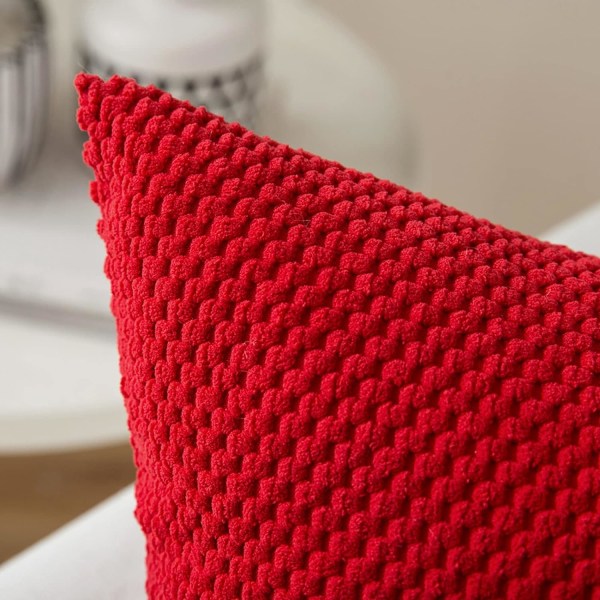 Blød polyester pudebetræk firkantet partikel pudebetræk med deco