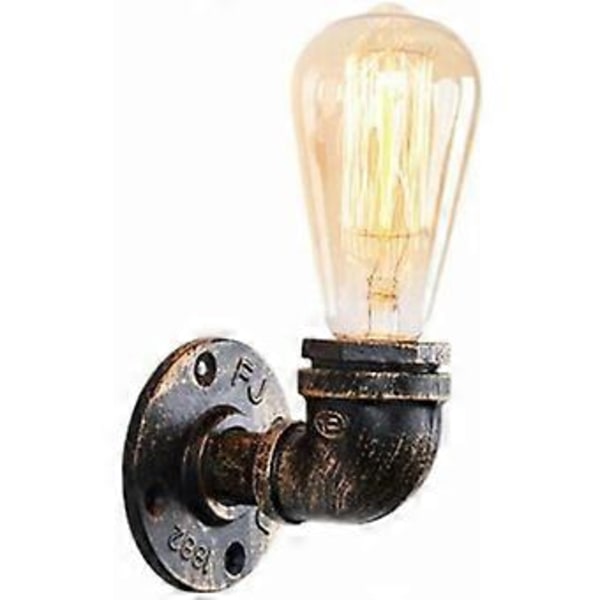 Lampe Vandrør, Retro Industrielle Metal Væglamper Dekorativ Belysning, E27 Lampefatning
