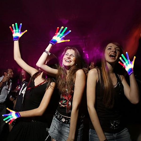 LED-hansker for barn, tenåringer og voksne, leker for 3-13 år og oppover