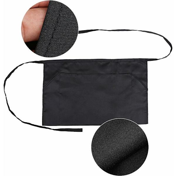 3 kpl Unisex Lyhyitä Esiliinoita Taskuilla Kokkeille, Leipurit, Tarjoilijoille