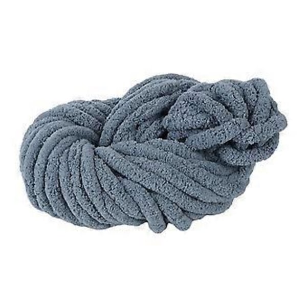 Tjockt Chunky Garn, Vikt Garn Handstickning Armstickningsgarn, DIY Handstickat Garn Bulky Garn Hattar Hantverk Halsduk Mörkgrå Dark Gray