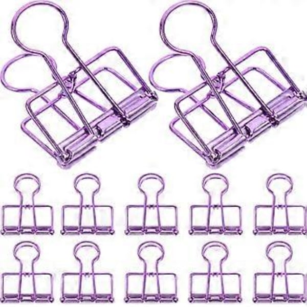10 stk. Store Papirclips Dokumentklemmer Papirclips Skolekontorartikler