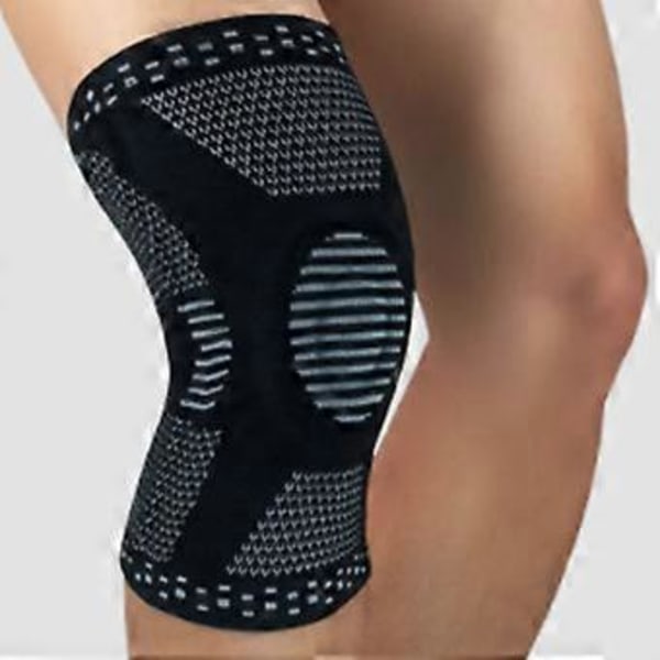Professionel Knæbandage, Knækompressionsstøtte til Mænd Kvinder med Patella Gel Puder & Sidestabilisatorer, Medicinsk Knæbeskyttere til Løb, Mænd