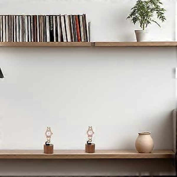 Klockdisplayställ Hög Typ Klockförvaringsställ Träbas Displayhållare