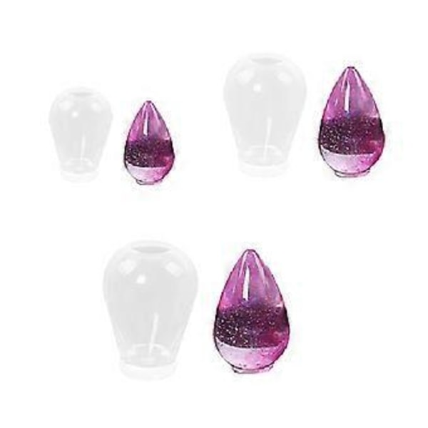 Mini Silikonform för Epoxiharts Hantverk Portabel och Utsökt Silikonform för Vattendroppsaccessoarer drop shape