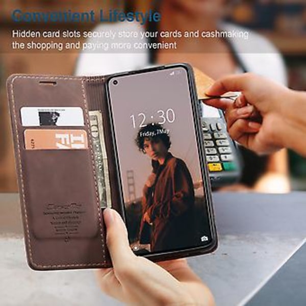 För Xiaomi Mi 11 Lite Litchi Textur PU Fodral För Xiaomi Mi 11 Lite Red