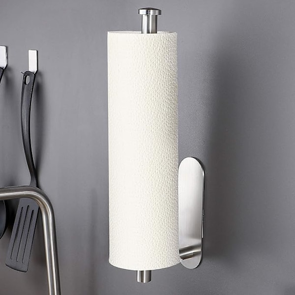 Keittiöpaperiteline Ruostumaton Paperipyyheteline Hopea 35.1 x 10