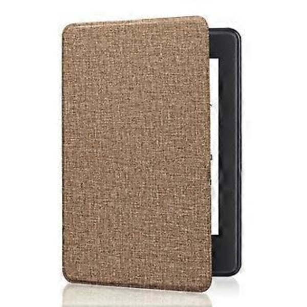 Färgat TPU-fodral Auto Sleep för Paper White 12:e Gen 2024 7 tum med tygtextur och enkel åtkomst Guld Gold