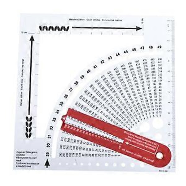 Stickmått Omvandlare Kalkylator CM/Tum Mätlinjal Vävverktyg Sömnad