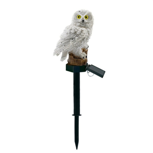 2 Stykker Hageugle Resin Ugle Statue Utendørs Ugle Hage Miniatyr