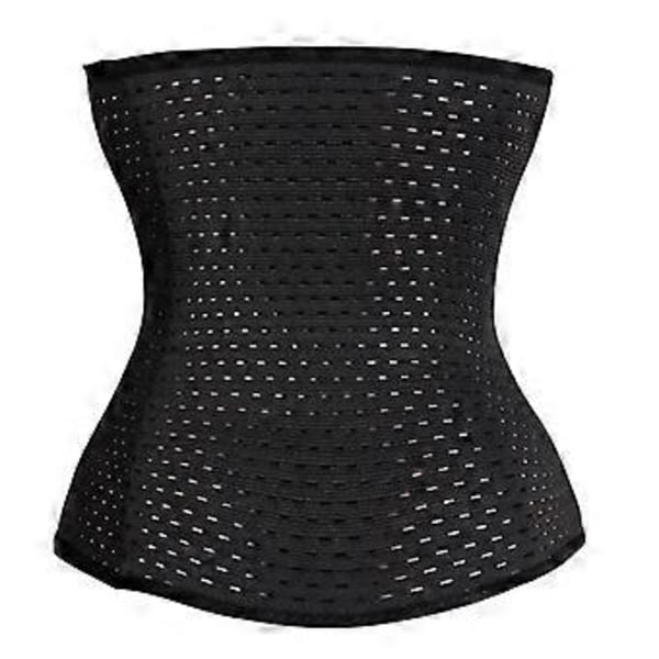Åndbar talje-abdominal korset bælte Body Shaper Trainer XS(Sort M) Black M