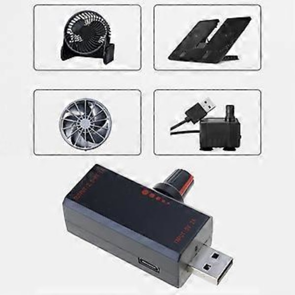 5W USB Ventilator Regulator USB Ventilator Trinløs Hastighedsregulator Forbedre Køleydelsen Hastighedsregulator 66mm/2.6inch