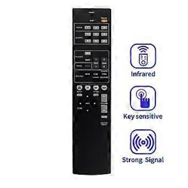 RAV435 WW51070 Erstatningsfjernkontroll for Yamaha Hjemmekino Audio/Video Receiver HTR-2064 YHT-196 HTR2064S
