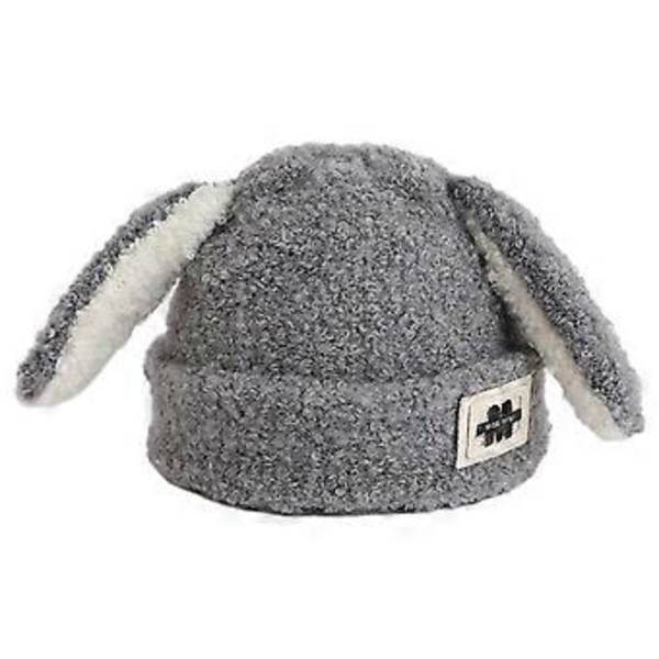 Mjuk och bekväm öronmuff för småbarn, stilfull unisex-öronlappsmössa för pojkar och flickor, fashionabel öronlappsmössa för barn för vintern, grå Gray