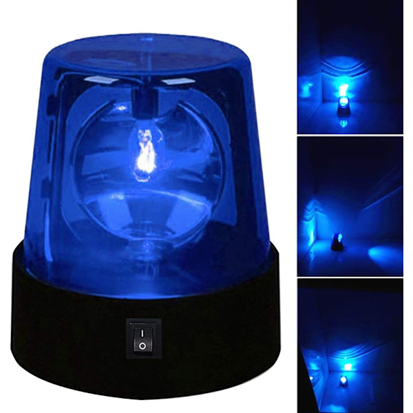 LED Strobe Light, 3 tommers LED Beacon Blinkende Lys, Disco Fest Roterende Lampe DJ Blinkende Scenelys Politilys Leke for DJ Show Bar