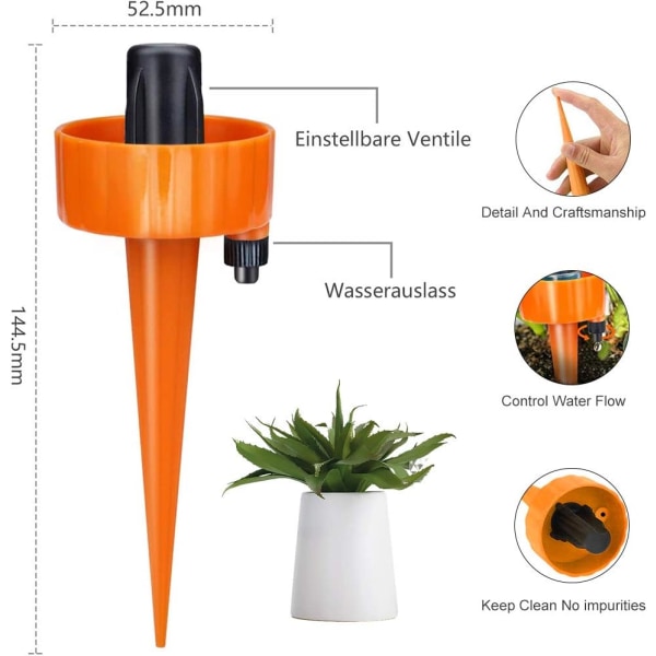 Droppbevattningskit, 6 DIY automatiska växtbevattnare, automatiska växtbevattnare, växtbevattningsdispenser bevattningssystem för trädgård hem inomhus utomhus