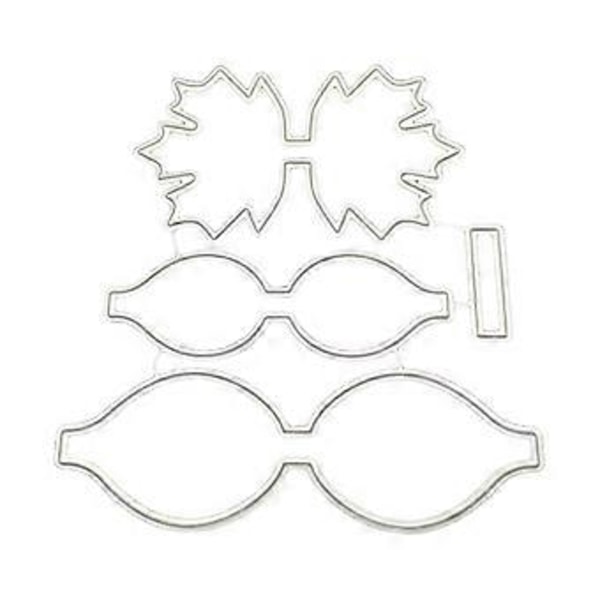 Sløjfe Metal Skærestencils DIY Scrapbooking Album Papirkort Skabelon Form