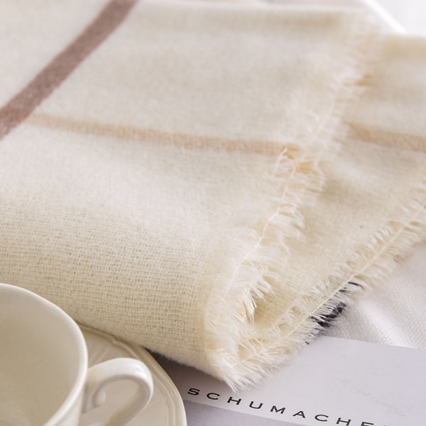 Rutiga Kontrollera Scarf Stor Varm Elegant Kvinnor Höst Vinter 210 * 90
