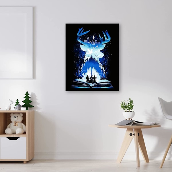 (12x16in) 5D Timanttimaalaus Sarjat Aikuisille Peura DIY Täysi Pora