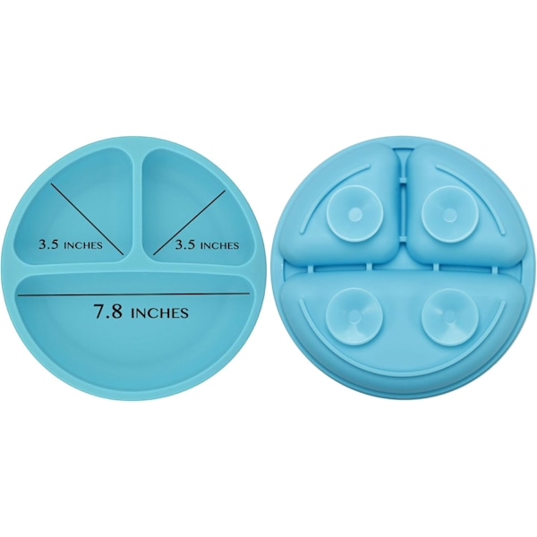 Silikonplattor med Sugkopp för Bebis - 3-pack - Servis S