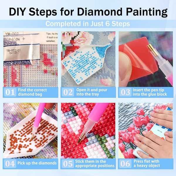 DIY Diamantmaling: Dyre- og Landskabsdesign til Soveværelsesindretning, Størrelse 30x40, Stil E