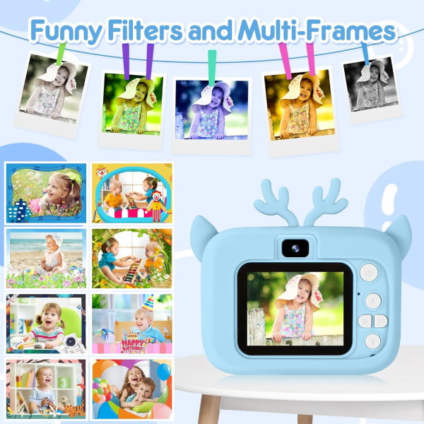 Barneklærbilder 40 MP og 1080P HD digitalt selfiekamera for 3-1