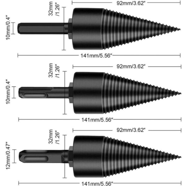 Træsplintningsbor, Log Splitter Cones, Træsplintningsbor