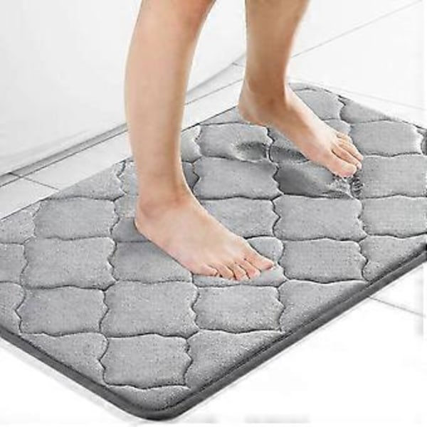 Olanly Memory Foam -kylpymatto, erittäin pehmeä liukumaton ja imukykyinen kylpyhuonematto, konepestävä ja kuivattava, mukava, paksu kylpyhuoneen matto kylpyhuoneen lattialle