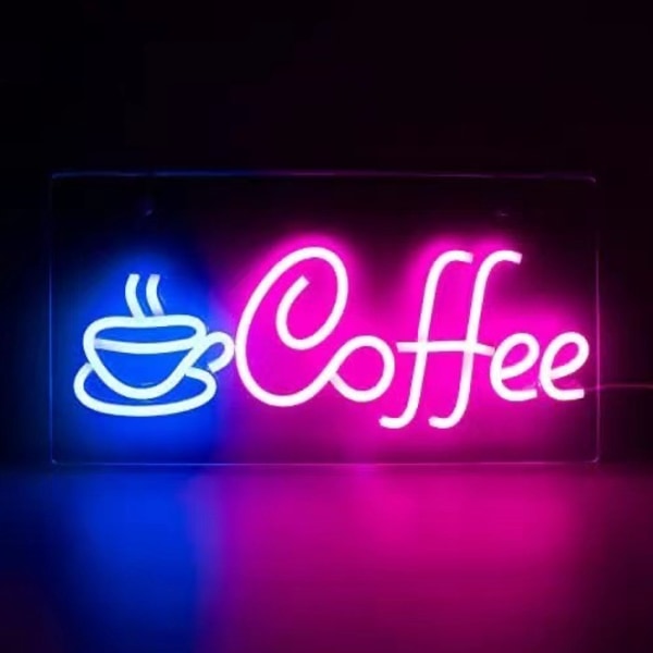 1pc Neon LED coffee Neon Letter Wall Art Neon Light Sign Pretty N