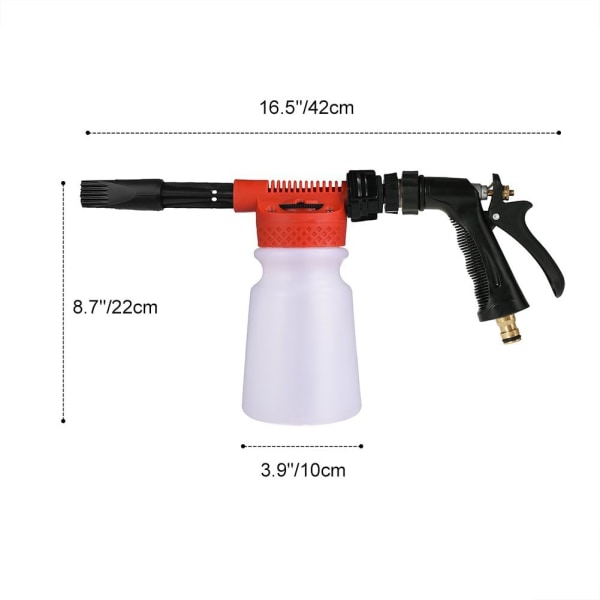 Professional Foam Wash Gun Car Wash Lance Adjustable Bottle Foam