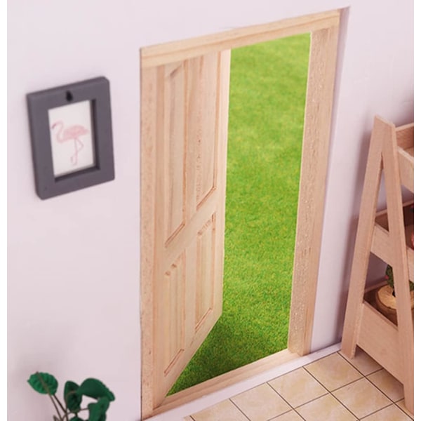 1:12 puinen ovi pienoismalli simulointi nukkekoti DIY nuket huonekalut