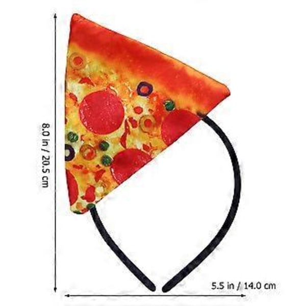 Halloween Cosplay Kostyme Hodebånd Hårbånd Dekor Morsom Pizzaform Hår