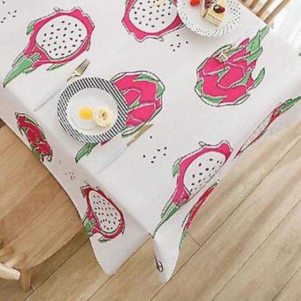 Bordsduk, polyester bordsduk, sommar Livfulla färger Mönster Tryckt Tvättbar Bordsduk, för Buffébord, Fester, Högtidsmiddag (78 tum)