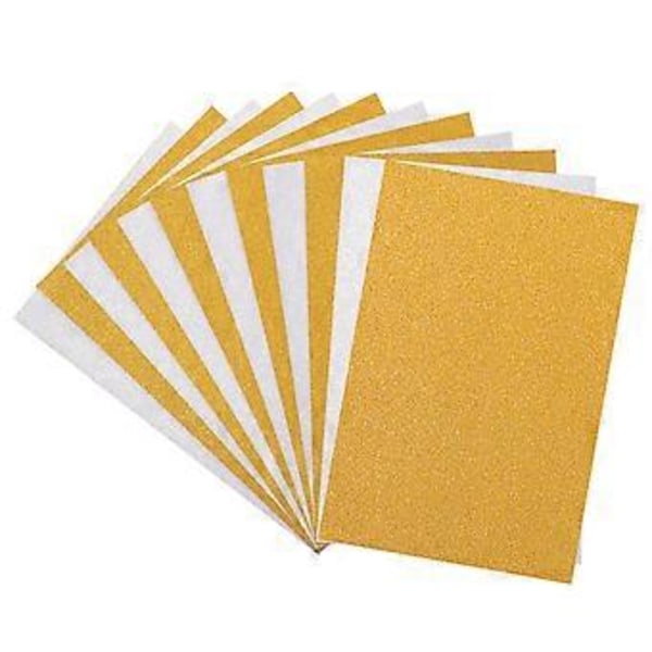 ULTNICE 10 kpl Glitter-kartonkipaperi, kimalteleva paperi askarteluprojekteihin, lahjapakettien käärimiseen ja leikekirjoihin (kulta ja hopea)
