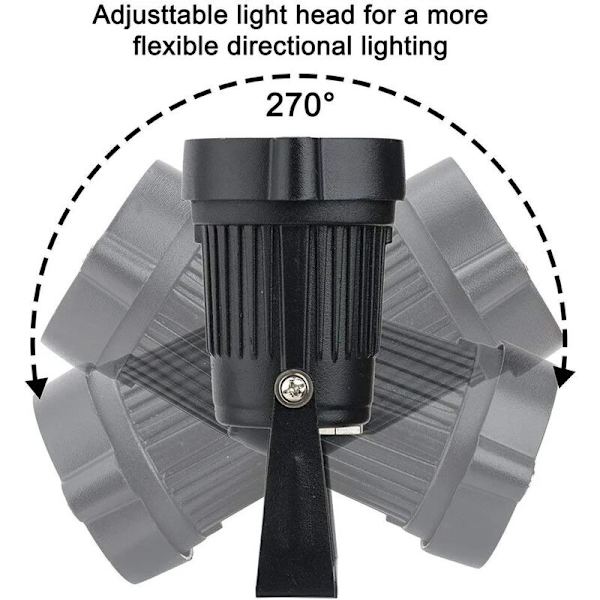 4 kpl LED-valaisimia 5W 220V säädettävät puutarhavalaisimet