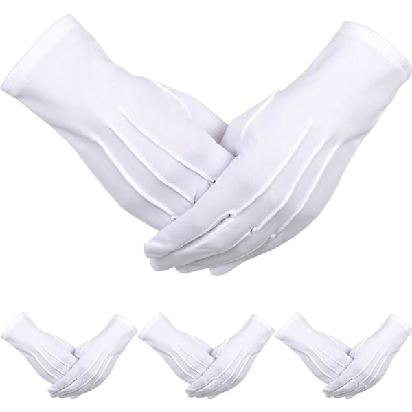 4 par vuxna enhetliga handskar spandex handskar herr kostym handskar polis för
