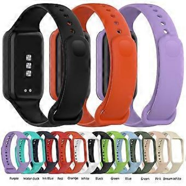 Ny silikonrem for Xiaomi Redmi Smart Band 2 erstatningsbelte klokkebånd for Redmi