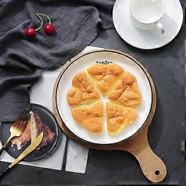 2 KPL Silikoninen Vohvelimuotti, 5 Sydämenmuotoista Onteloa, Kakku-, Muffini- ja Pannukakkumuotti Leivontatyökaluihin