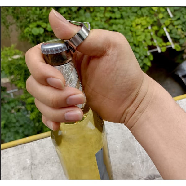 Rostfritt stål flasköppnare ring 22mm*8.2mm*1.5mm flasköppnare