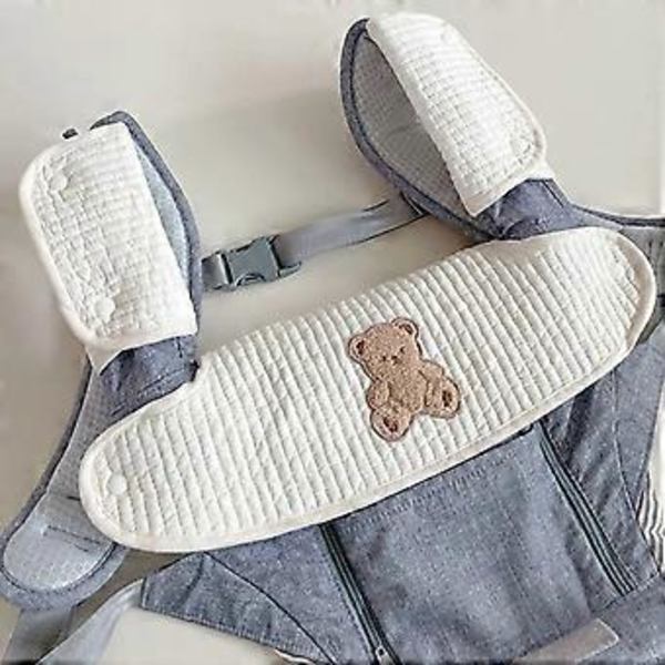 Sæt med babyhagesmække, absorberende og blødt bomuldsstof til savlende og tandfrembrud hos spædbørn og småbørn, tilbehør til babybærestol patch rabbit