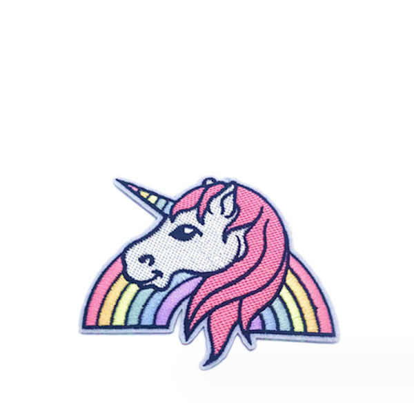 Broderi stoff klistremerke, 25 PCS Cartoon Unicorn dekorasjon aut