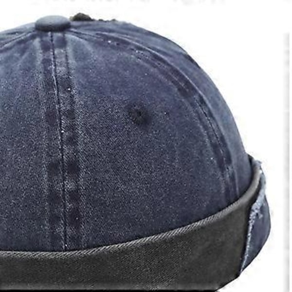 Beanie Hue Krave Stil Justerbar til Docker Fisker Arbejder Sømand (D)