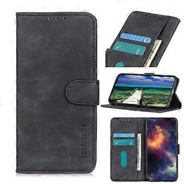 Retro Tekstur Læder Etui Til OnePlus CE 2 Lite 5G Black