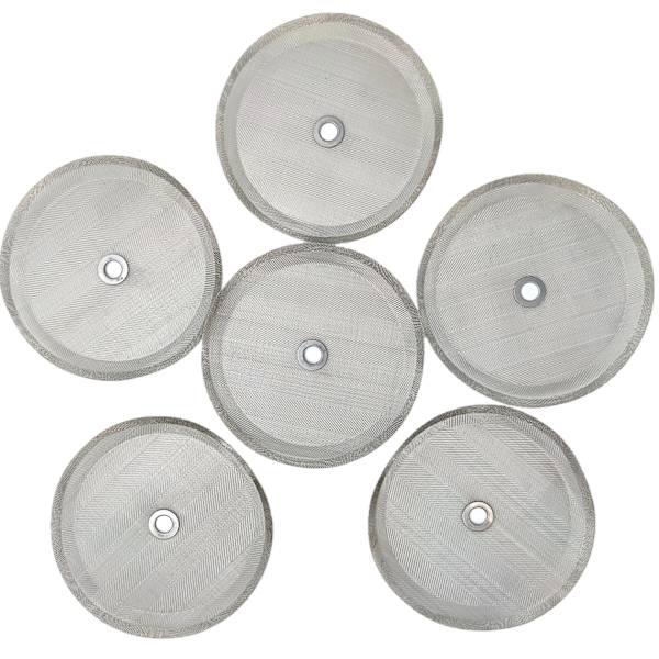 6 Pak Fransk Kaffemaskine Udskiftningsfiltre 4\" Rustfrit Stål