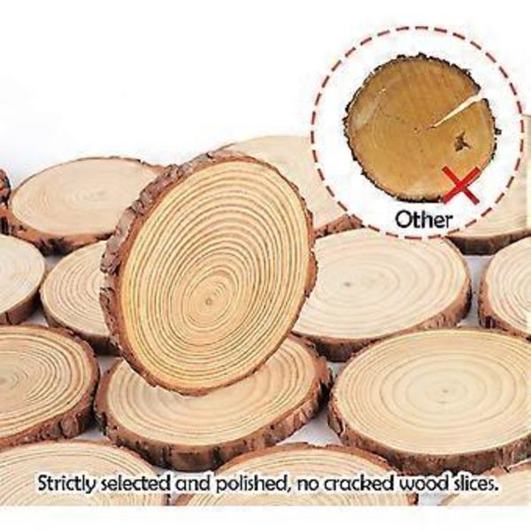 Luonnonpuukappaleet, puiset kiekot, DIY-askartelu