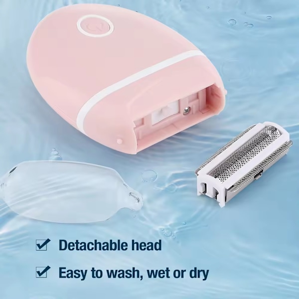 Vihreä, mini sähköparranajokone 3-in-1 naisille, erikoishiustenpoisto