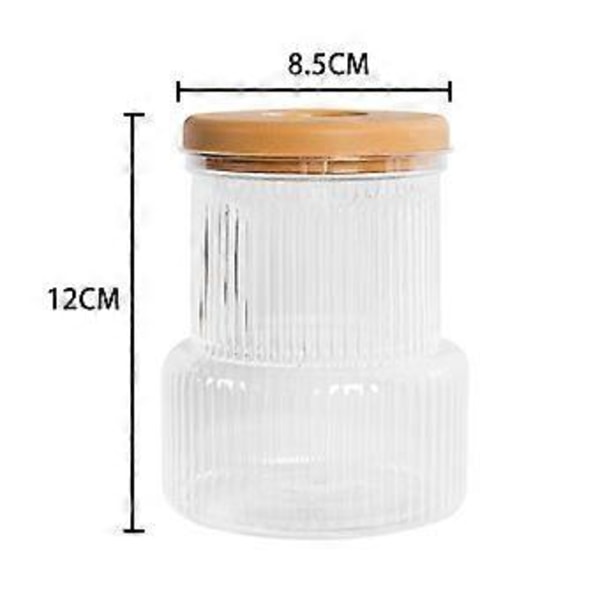 Skrivbords Hydroponisk Vas Ornament med Lock Hydroponisk Växtförökning Terrarium för Trädgårdsentusiaster Present Transparent