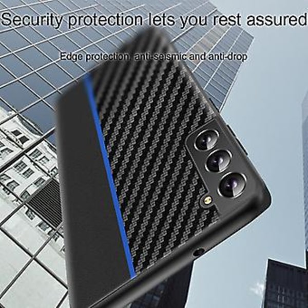 Carbon Fiber Tekstur Cover til Samsung Galaxy S22 5G