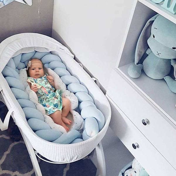 Baby sengkant, baby sengkant, flettet kant, 4-tråds veving